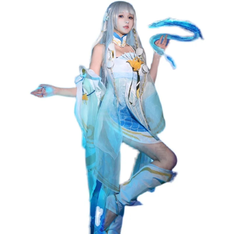 

Hot Game Glory of Kings Nishi Game Suit Lovely Bodysuit Halloween Party Outfit for Women Girls 2022 NEW