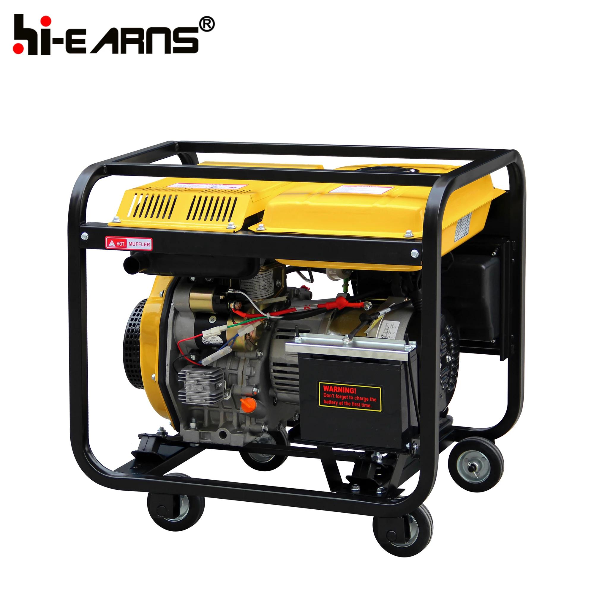 Портативный генератор матрицы с открытой рамой и воздушным охлаждением 3 кВА