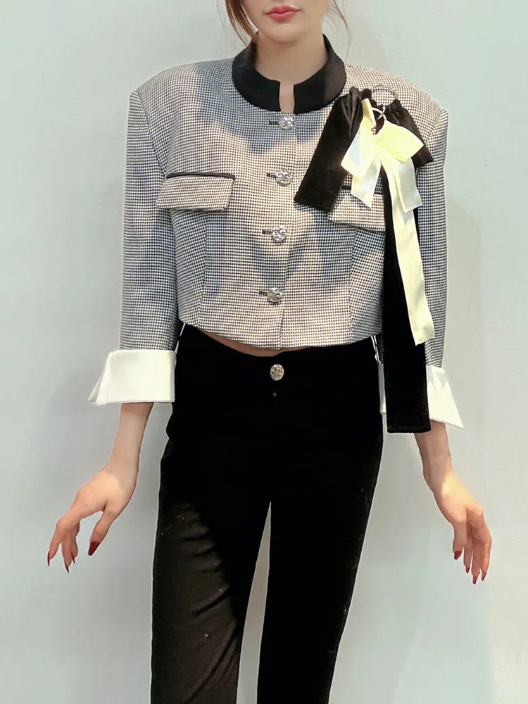 

2022 Autumn and Winter Women Coat Long-sleeved Slightly Loose Short Jacket