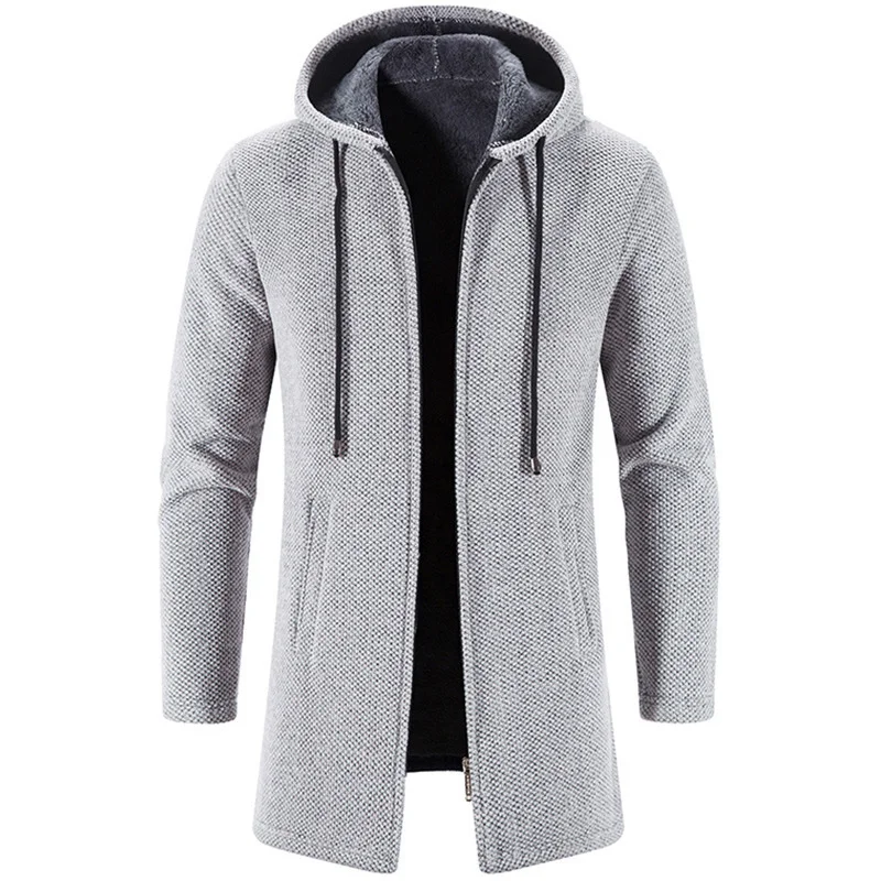

Men's Sweaters Coat Autumn Winter New ot Warm Zipper Medium Lon Cardian Sweaters Man Casual Knitwear Sweatercoat mens clotes