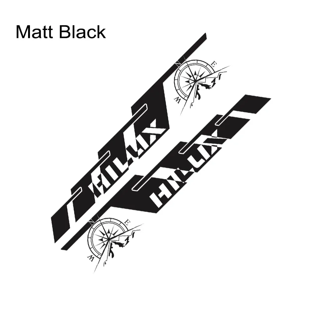 

Боковые наклейки на дверь пикапа для Toyota Hilux Vigo Revo Rocco, графический компас, автомобильная наклейка, виниловая декоративная крышка, автоаксессуары