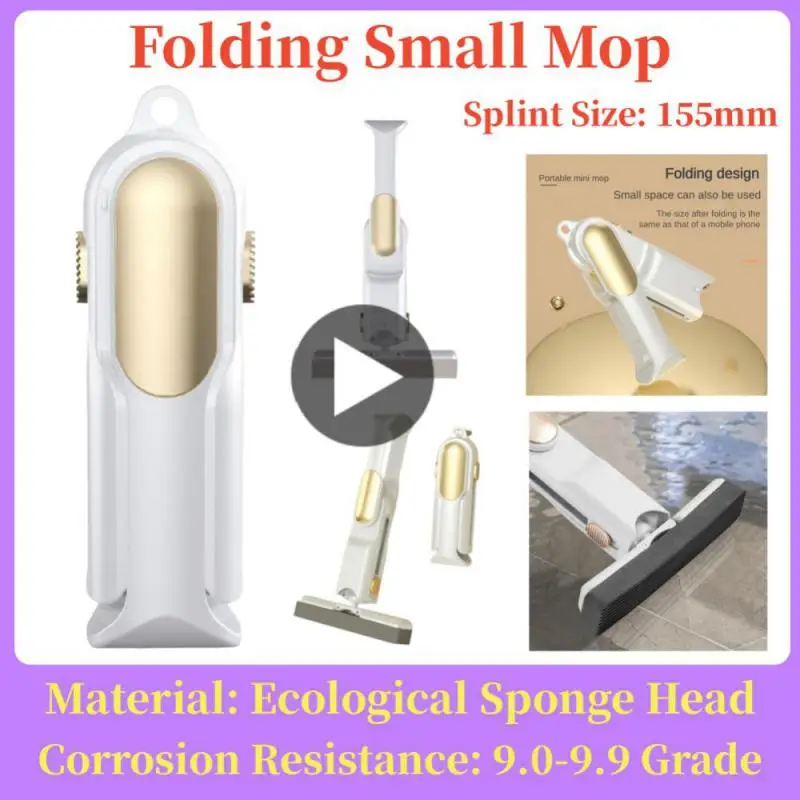 

Clean And Hygienic Folding Small Mop Save Time Small Desktop Mop Does Not Hurt The Ground Save Space Mini Mop Essential For Home