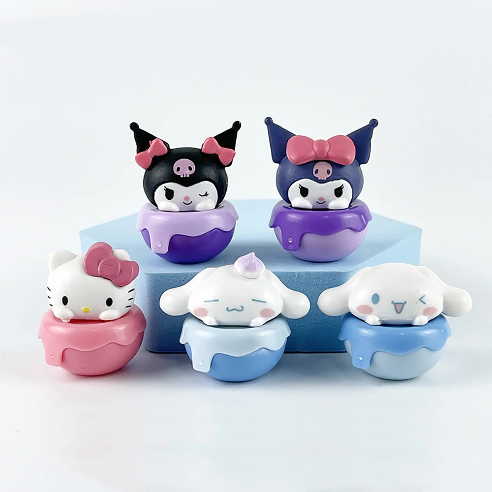 

Sanrio 3Cm Hello Kitty Cinnamoroll Melody Decorative Ornament Kuromi Anime Figure Cartoon Cute Toys Christmas Gift Birthday