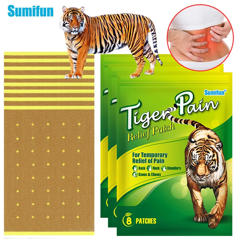 

16/24Pcs Sumifun Tiger Analgesic Patch Back Shoulder Spine Pain Relief Cervical Lumbar Neck Knee Joint Muscle Sprain Plaster