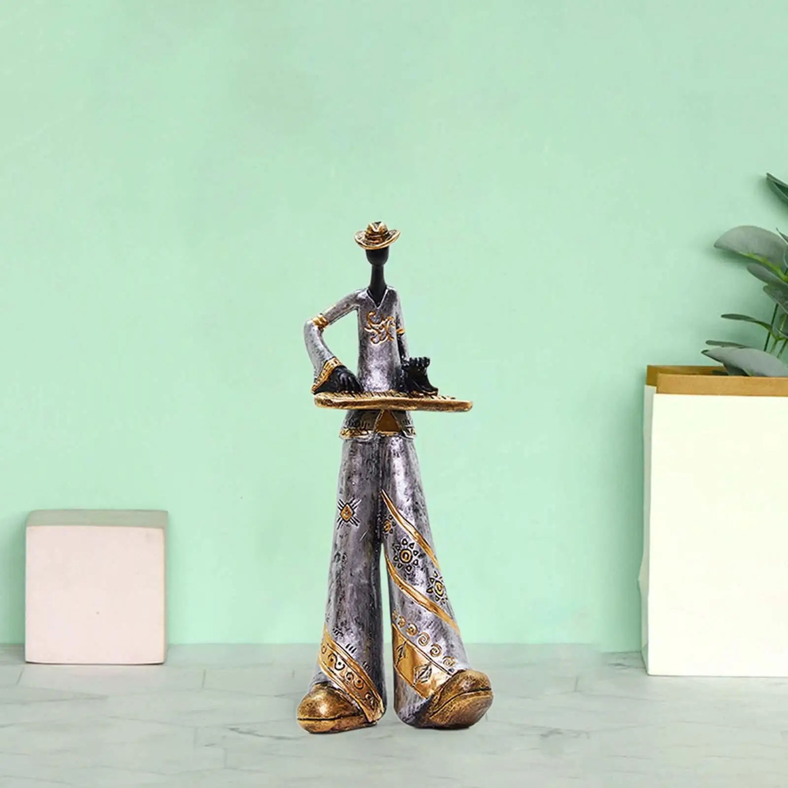 Статуя музыканта фигурка ремесла домашний декор скульптура из смолы настольная