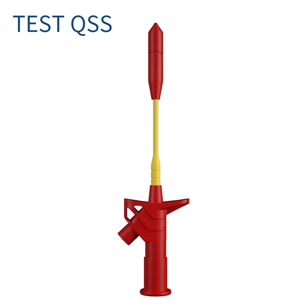 QSS нержавеющий Пробоотборный зонд, полностью изолированная проволочная игла для пирсинга с 4 мм банановым разъемом Q.30019