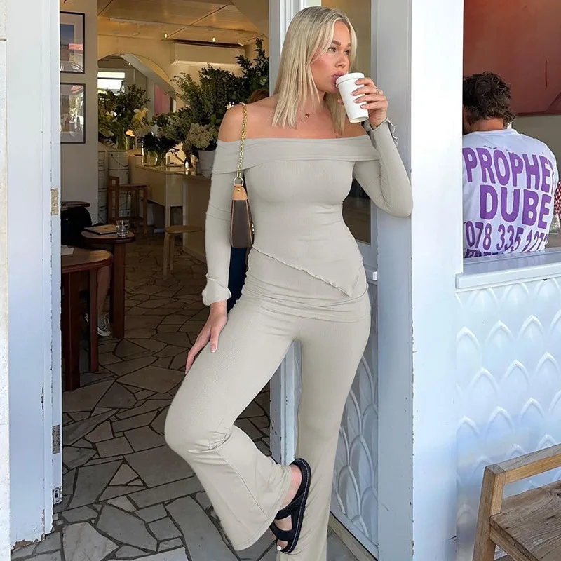 Женская одежда 2024 осенняя мода индивидуальный топ на одно плечо с лацканами