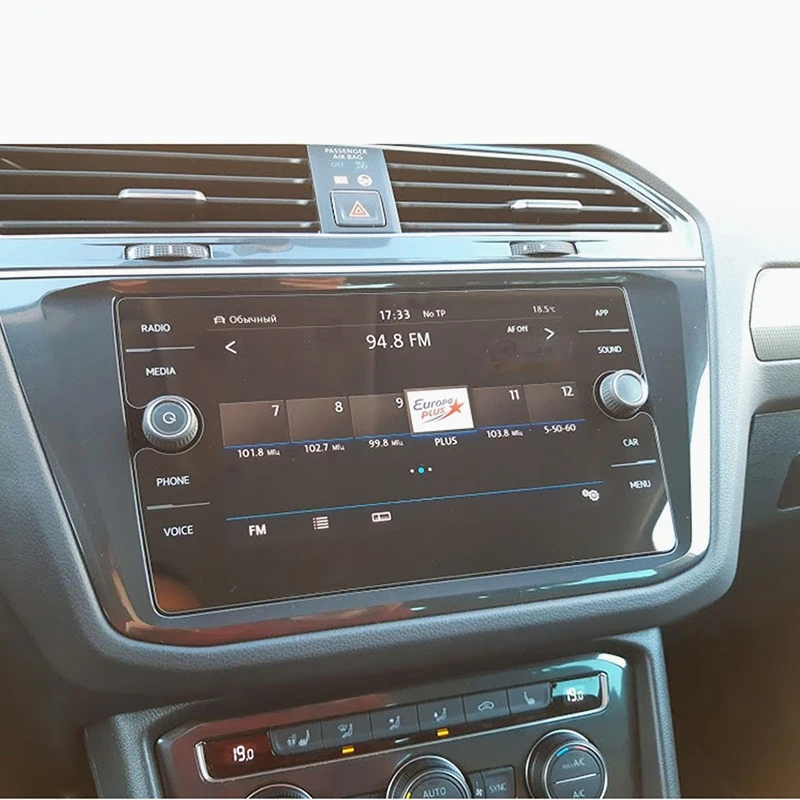 Для Volkswagen Tiguan Atlas 2019 2018 для VW Golf R GTI Alltrack навигационная стеклянная пленка Buendeer 8-дюймовая защита для экрана GPS