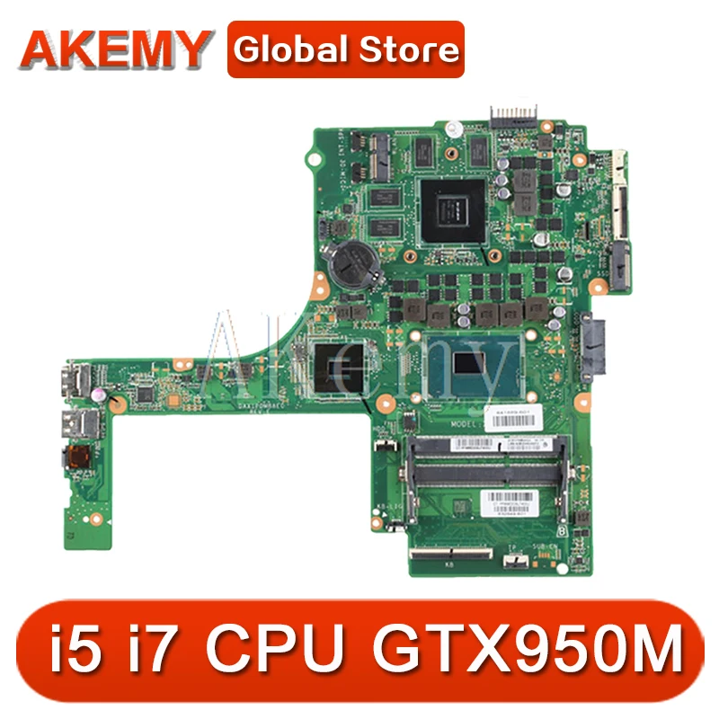 Материнская плата DAX1PDMB8E0 со штативом i7-6700HQ CPU GTX950M для ноутбука HP PAVILION 15-AK
