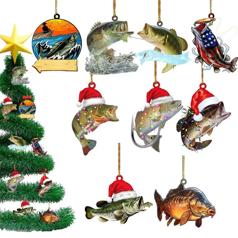 

9 шт., подвески в виде водных животных, 9 видов