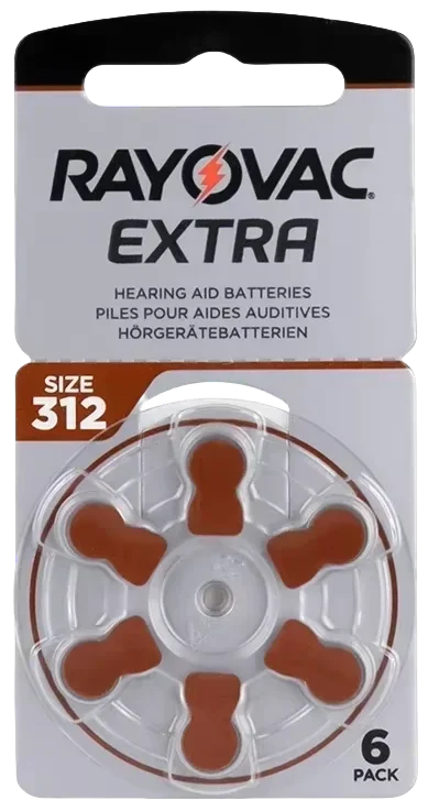 Аккумуляторы для слуховых аппаратов A312 312A 312 P312 PR41 6-60 шт