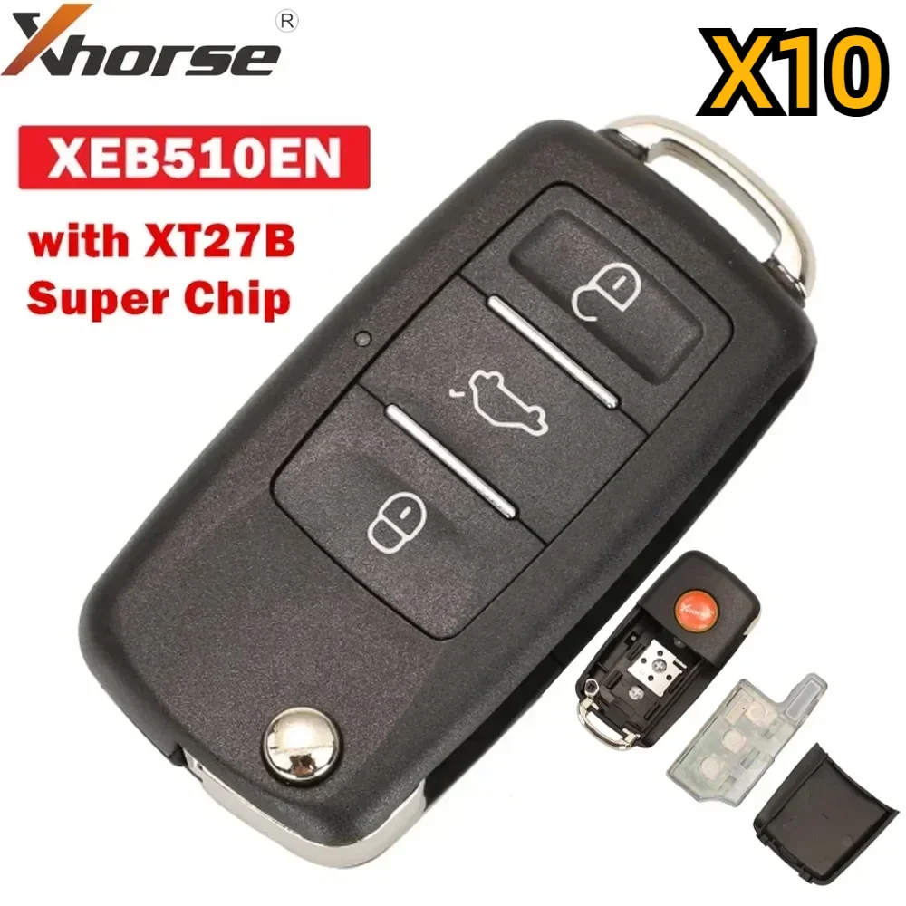 

Xhorse XEB510EN Volkswagen B5 Type Супер пульт дистанционного управления с суперчипом XT27B 1 шт./5 шт./10 шт./лот