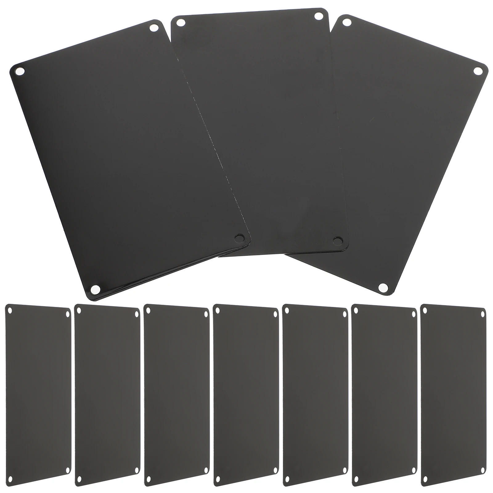 Черные алюминиевые таблички для гравировки 100x60 мм