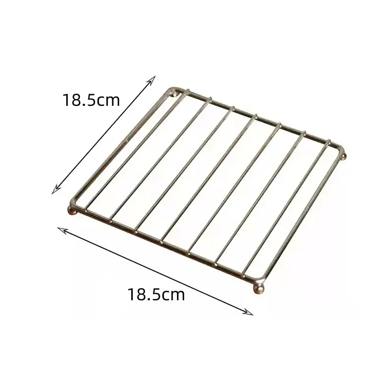 

Квадратный металлический коврик для кастрюли, подставки, теплоизоляционная подставка, миска, запеканка, горячая кастрюля, стол, держатель для посуды, подставка для столовых приборов, кухонные инструменты