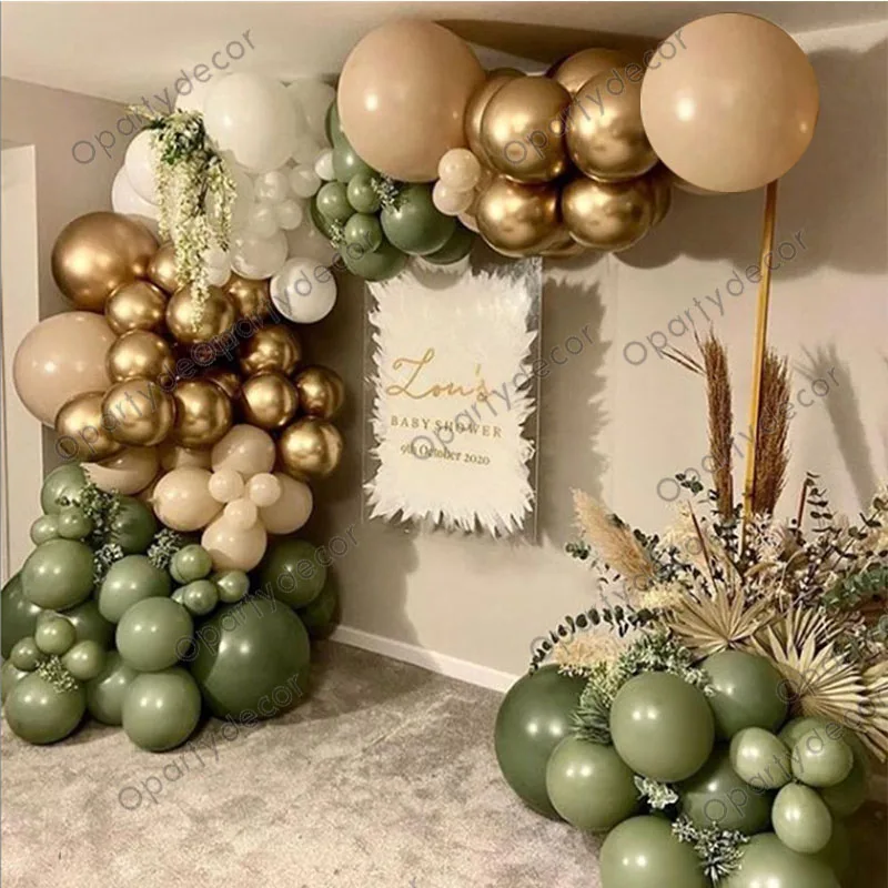 

162pcs Birthday Decor Balloon Garland Arch Kit Wedding Party Decoration Kids Globos Metallic Gold Chrome Ballon Baby Shower Gift