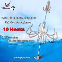 2022 summer new ten claw hook anchor fish hook explosion proof large carplarge fish hook outdoor fishing equipment accessories