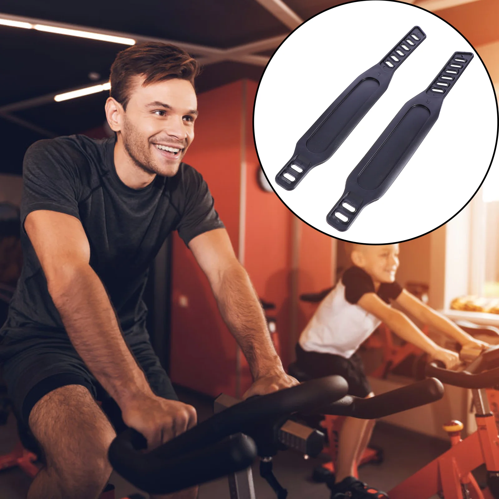 

2 Pcs Foot Strap Anti- Pedal Straps Gym Accessories Excersize Bike Exercise Belts BMX Adjustable