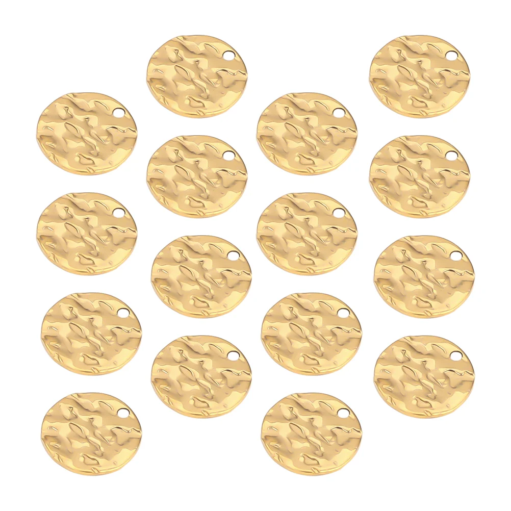 

Pendants Jewelry Diy Charms Round Bracelet Necklace Charm Making Pendant Disc Crafts Stainless Steel Coinfindings Ornaments