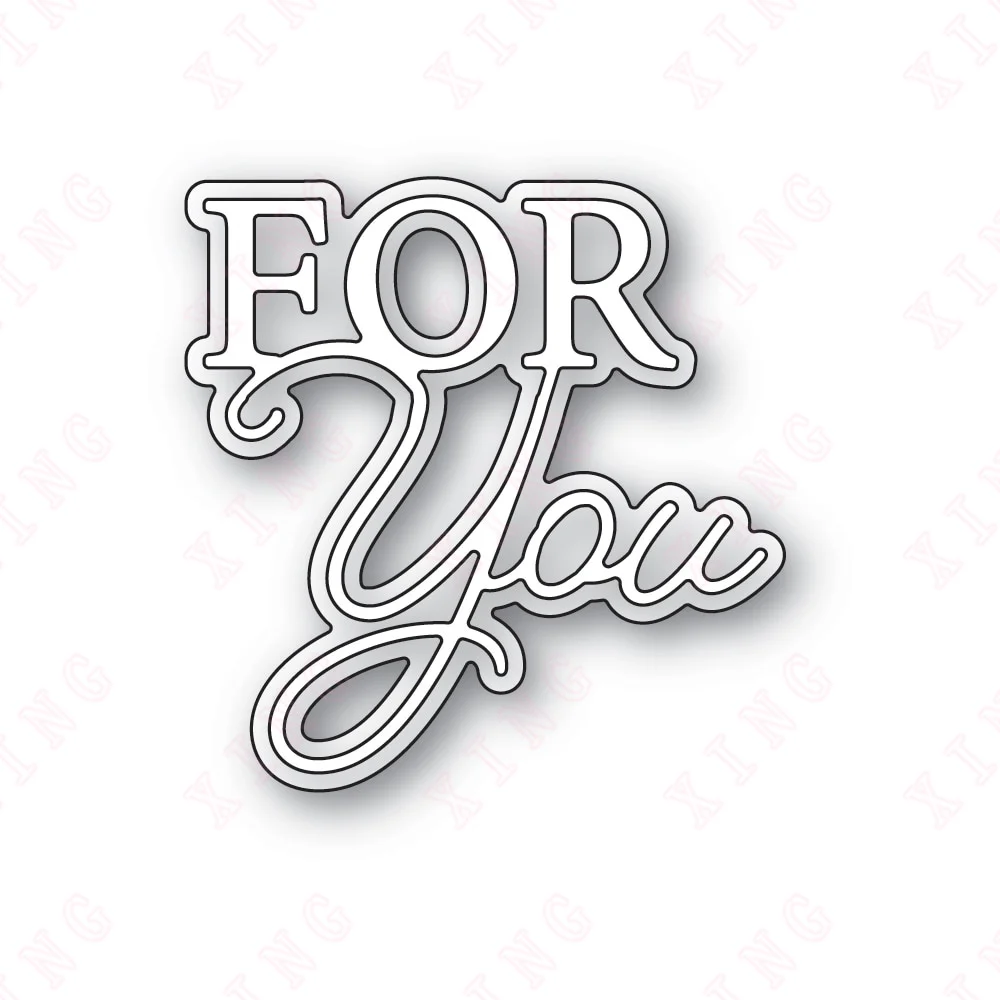 

New Valentine's Day Metal Cutting Dies Scrapbook Decoration Embossing Cut Die 2023 Diy Greeting Card Handmade Craft for You Mold