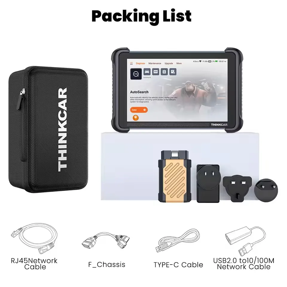 

Глобальная версия THINKCAR THINKSCAN 689BT: диагностический сканер OBD2 с поддержкой DOIP, CANFD, двунаправленным кодированием ЭБУ, 35 функций сброса и пожизненным бесплатным обновлением.