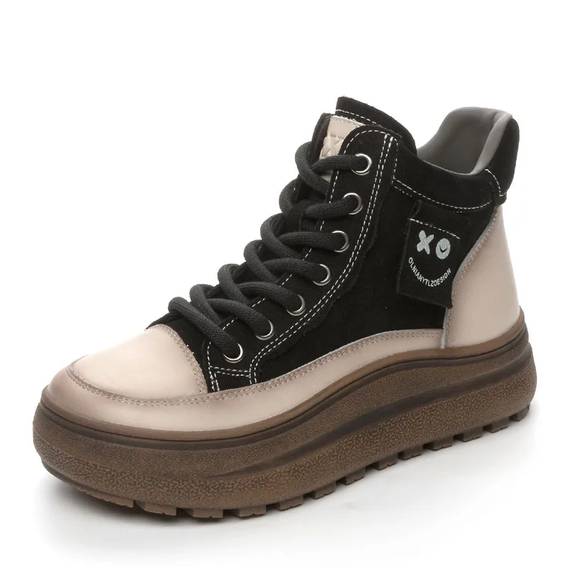 DRKANOL/женские короткие ботинки ручной работы в стиле ретро зимняя теплая обувь