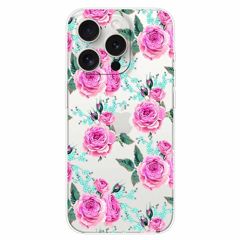 Чехол для iPhone 13 прозрачный силиконовый чехол из ТПУ с рисунком Mini Pro Max мягкие