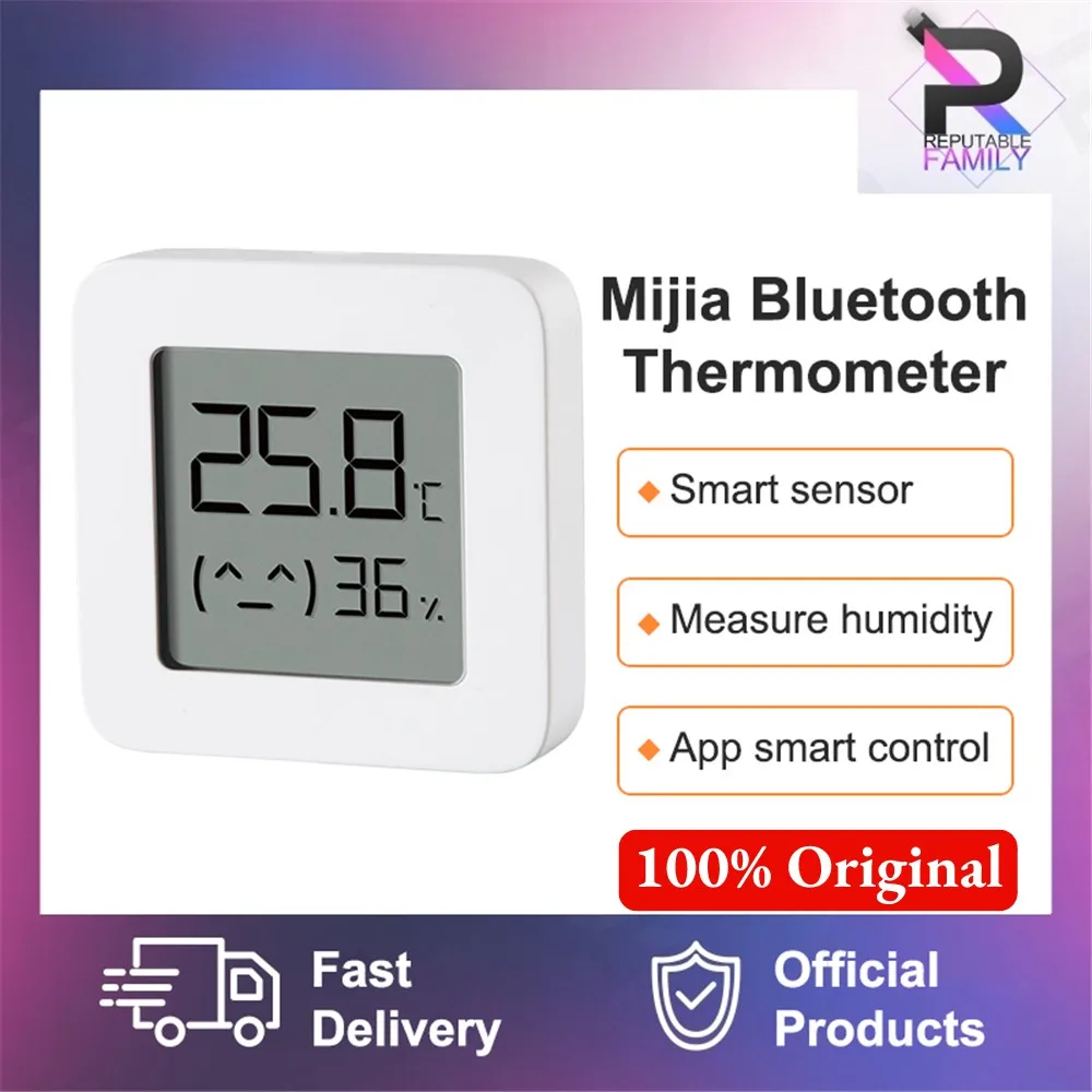 

Xiaomi Original Mijia Bluetooth Digital LCD Temperature Humidity Sensor Monitor 2 Smart Digital Thermometer Hygrometer