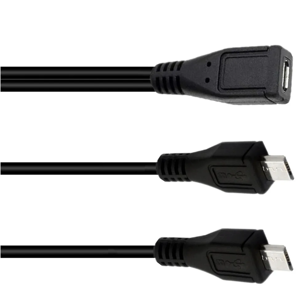 

Разветвитель Micro USB 2,0 Y, USB 1 гнездо на 2 штекера, удлинитель для передачи данных для LG, Blackberry, Nokia, Toshiba, высококачественный кабель