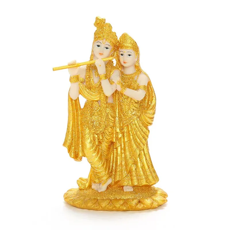 

Статуя Будды Радха и Кришна, индуийский Бог, богиня, украшения для дома, подарки