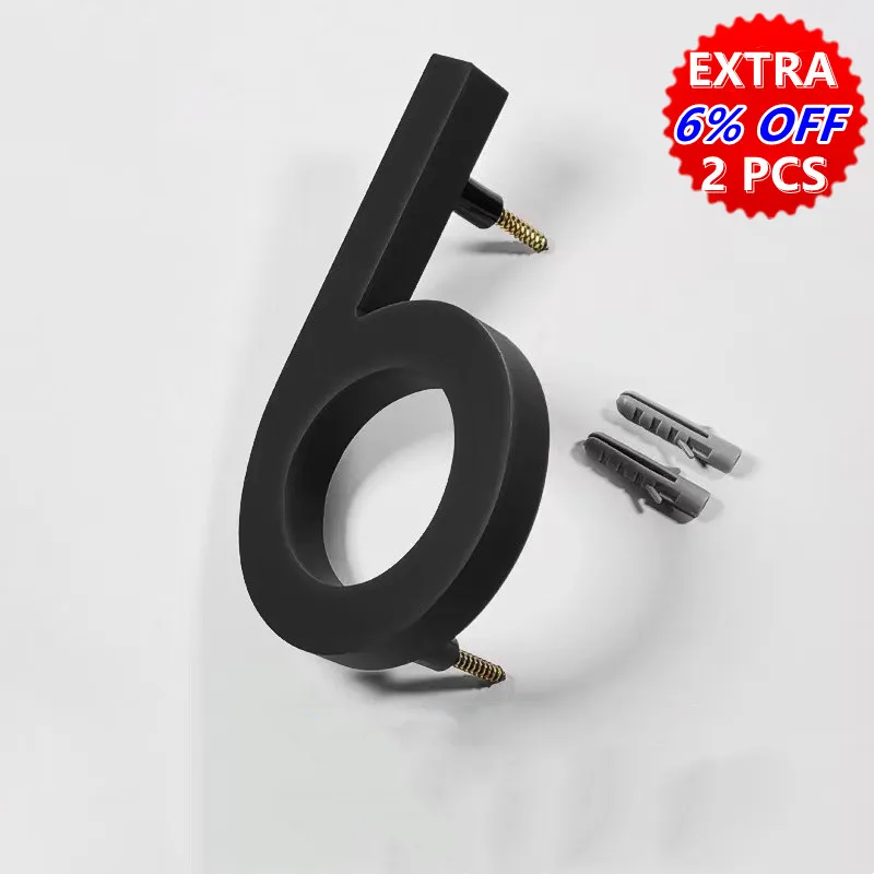 12cm #0-9 Alphabet A-C Modern House Number Door Home Road Address Mailbox Numbers for House Number Digital