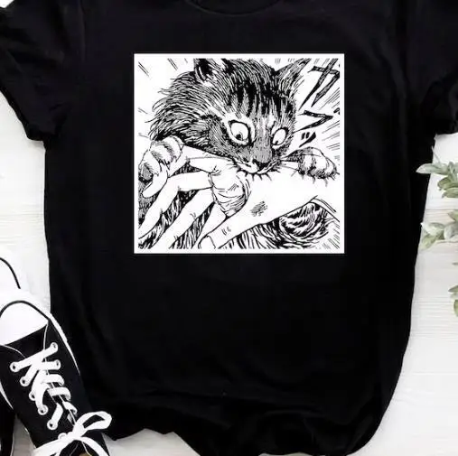 Футболка Junji Ito для футболок универсального размера из хлопка Подарок Папе