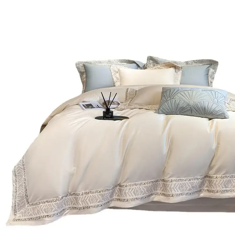 Комплект из четырех предметов 260 хлопка пододеяльник 100% чистого европейский