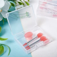 3pcs silicone lip balms lip mask brush with sucker dust cover makeup brushes lip film brush anti lost dust cover
