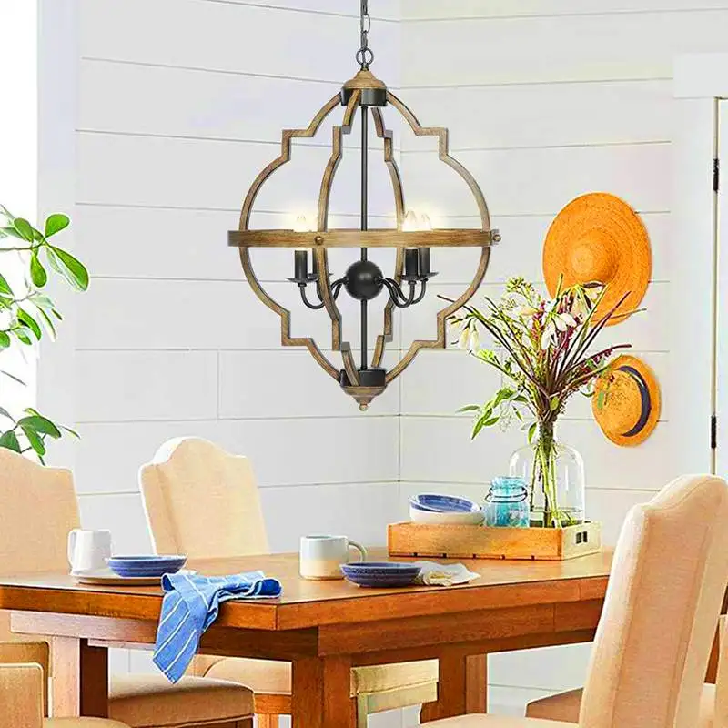 

Vintage Retro Metal Pendant Lights E12 Candlesticks Fome Decor Loft Living Dining Room Counter Hanging Light Fixtures