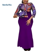 dashiki african print dresses for women bazin riche ankara print long evening dresses traditional african women clothing wy4059