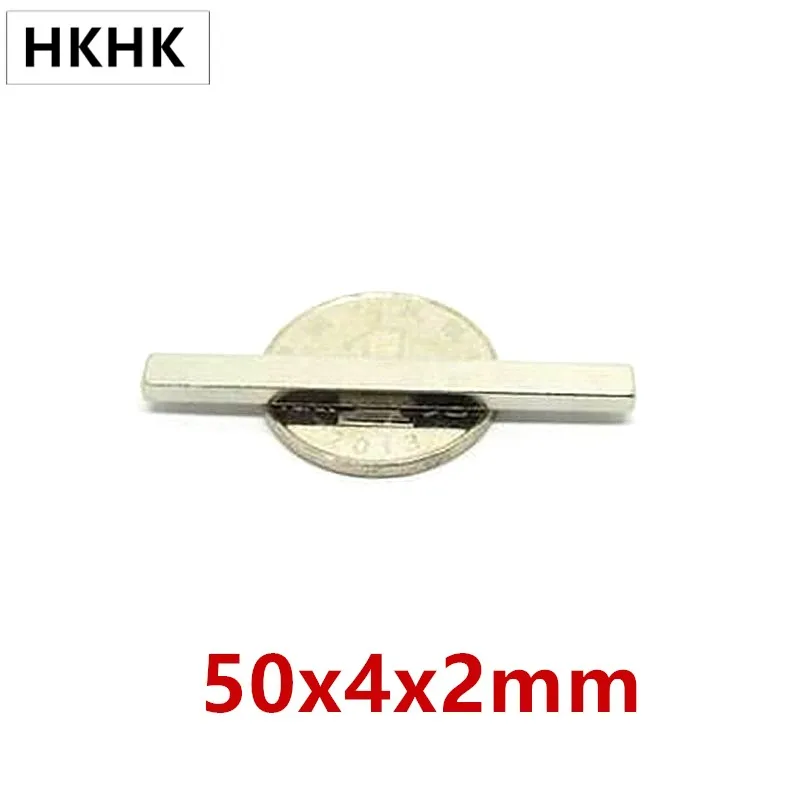 

Магнит Неодимовый 5-50P, супербыстрая редкоземельная Магнитная деталь, толщина 2 мм, квадратный, 50 мм x 4 мм x 2 мм