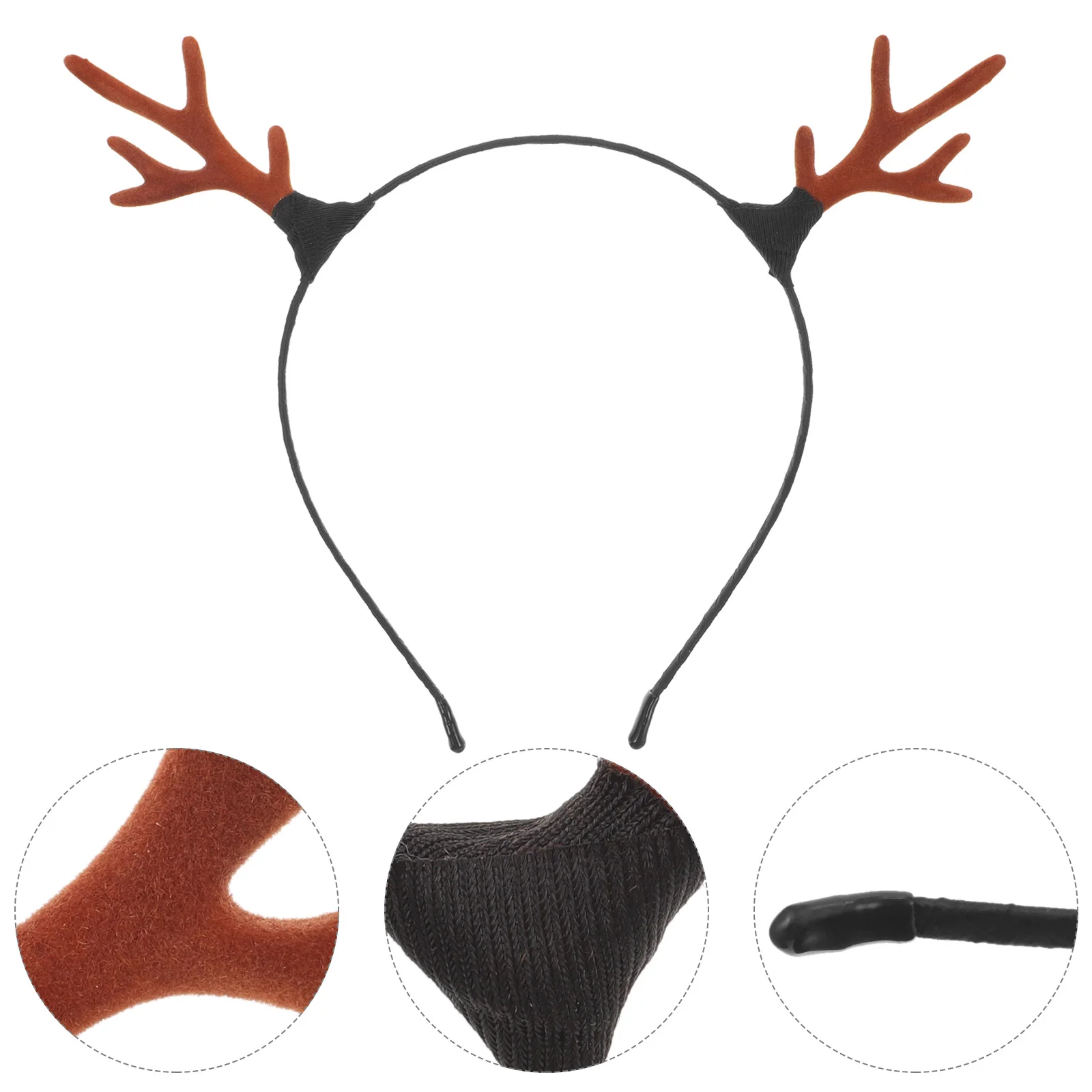 

3 Pcs Headbands Headdress Party Supplies Deer Antlers Hair Hoops Accessories Christmas