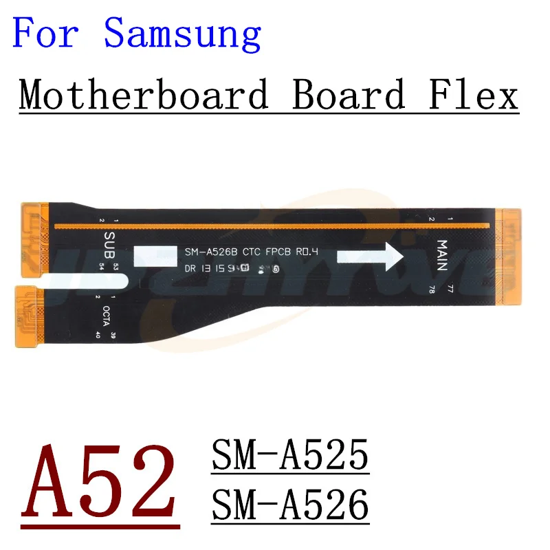 Гибкий кабель для разъема материнской платы Samsung Galaxy A22 A32 A42 A52 A72 A33 A53 A73 A24 A34 A54 A25 A35