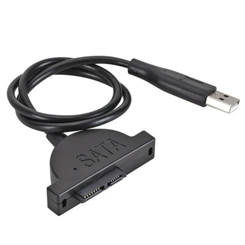 

Адаптер Usb 2,0 на Mini Sata Ii 7 + 6 13pin для ноутбука, Cd/dvd Rom, конвертер привода Slim Line, адаптер Usb Sata, кабель