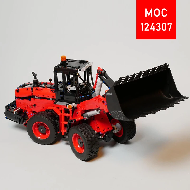 Фото Индивидуальная модель-конструктор MOC: Колесный погрузчик/Самосвал - Модная развивающая игрушка, Набор для конструирования, Подарок №4
