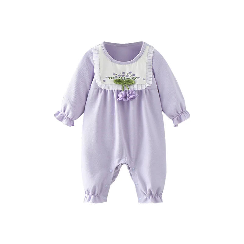 

Spring and Autumn Children's Clothing Infant One-piece Round Neck Long Sleeve Toddler Romper Kids Bodysuits Baby Girl Clothes