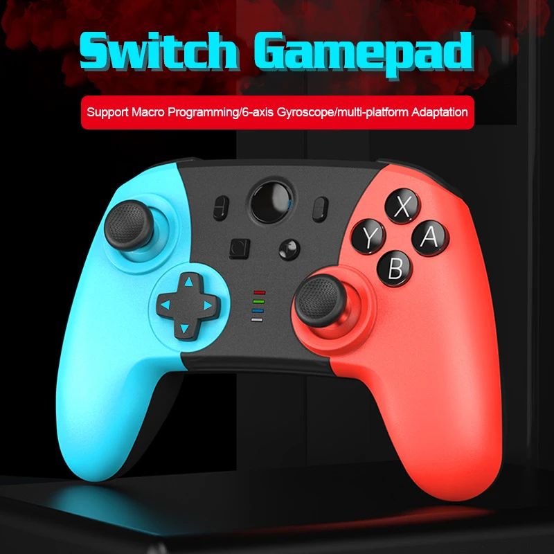

Wireless Gamepad Fo NS-Switch Pro Game joystick Controller Double Vibration 360 ° Rocker For Switch Console With 6-Axis Handle