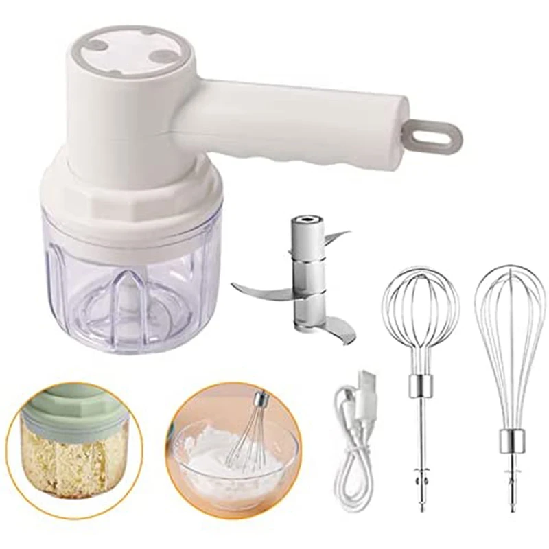 Блендер 3 в 1 Электрический с зарядкой от USB измельчитель чеснока автоматический