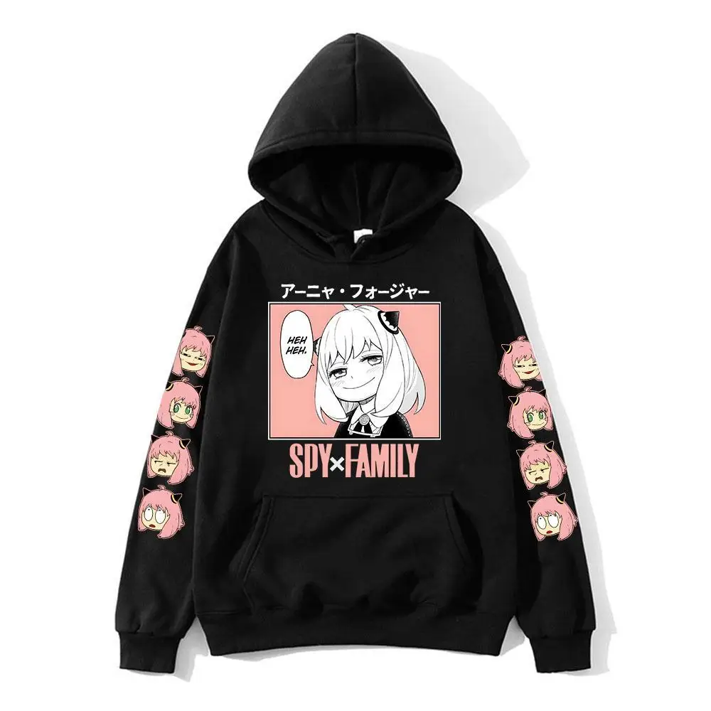 

Anya Spy X Family Anime Hoodies Kawaii Cartoon Mens/Women Sweatshirt Tops Harajuku Unisex Couple Hoodie Plus Fashion Streetwear