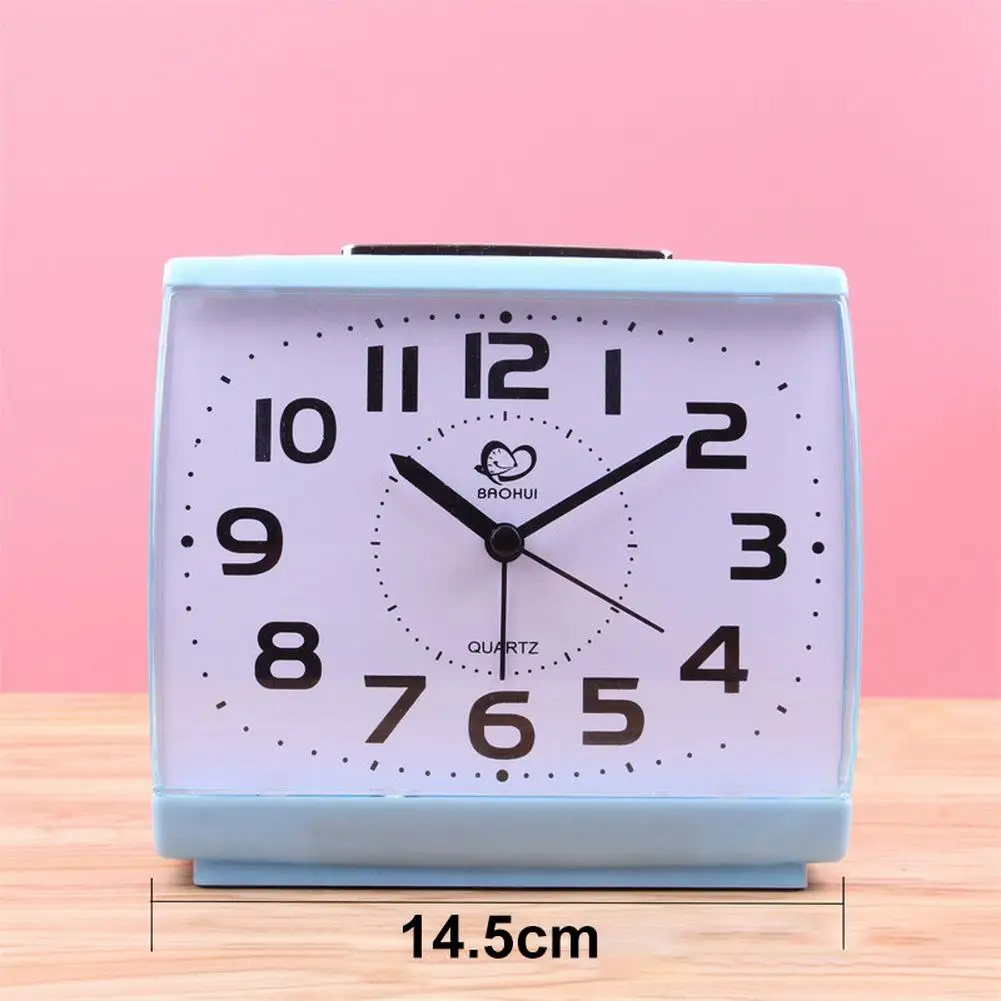 

Clocks Alarm Clock Clocks Home Decor No Tick PVC Silent Wake Up Clocks