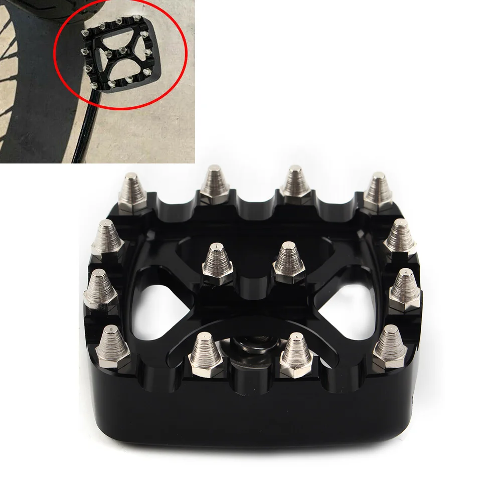 

MX Style Motorcycel алюминиевая накладка на педаль тормоза заклепка противоскользящая для Harley Davidson Softail Dyna Iron 883