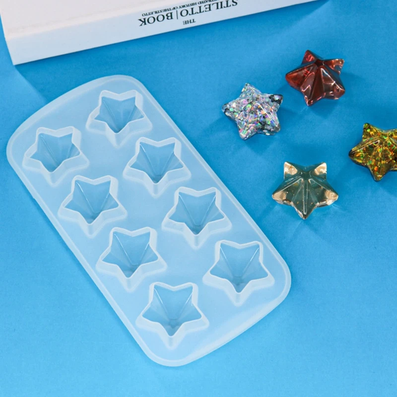 

Силиконовая форма для декора «сделай сам» в виде пентаграммы, мягкий керамический пластырь для украшения стола, Прямая поставка