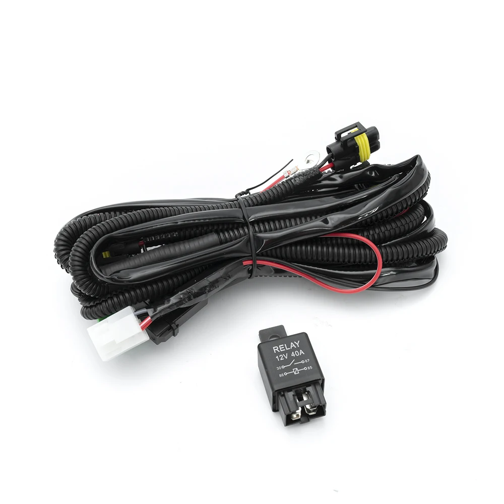 

Для Nissan 350Z 370Z GT-R Qashqai J10 Leaf Juke светодиодные противотуманные фары жгут проводов предохранителей комплекты реле проводной разъем переключатель H8 880 H10 HB3