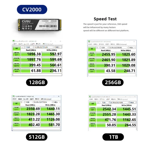 CUSU CV3500Q 512GB SSD M.2 NVMe 2280 2個 CUSU SSD M2 512GB 1TB NVMe SSD 256GB 2TB M.2 2280 PCIe3.0x4