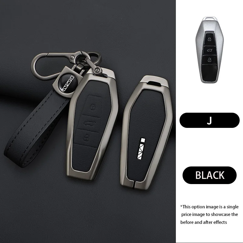 

Цинковый сплав для Chery Icar 03 Icar03 AIQAR EQ7 EQ5 EQ3 JAECOO J6 J7 J8 Чехол для автомобильного ключа с дистанционным управлением, держатель для ключей, аксессуары